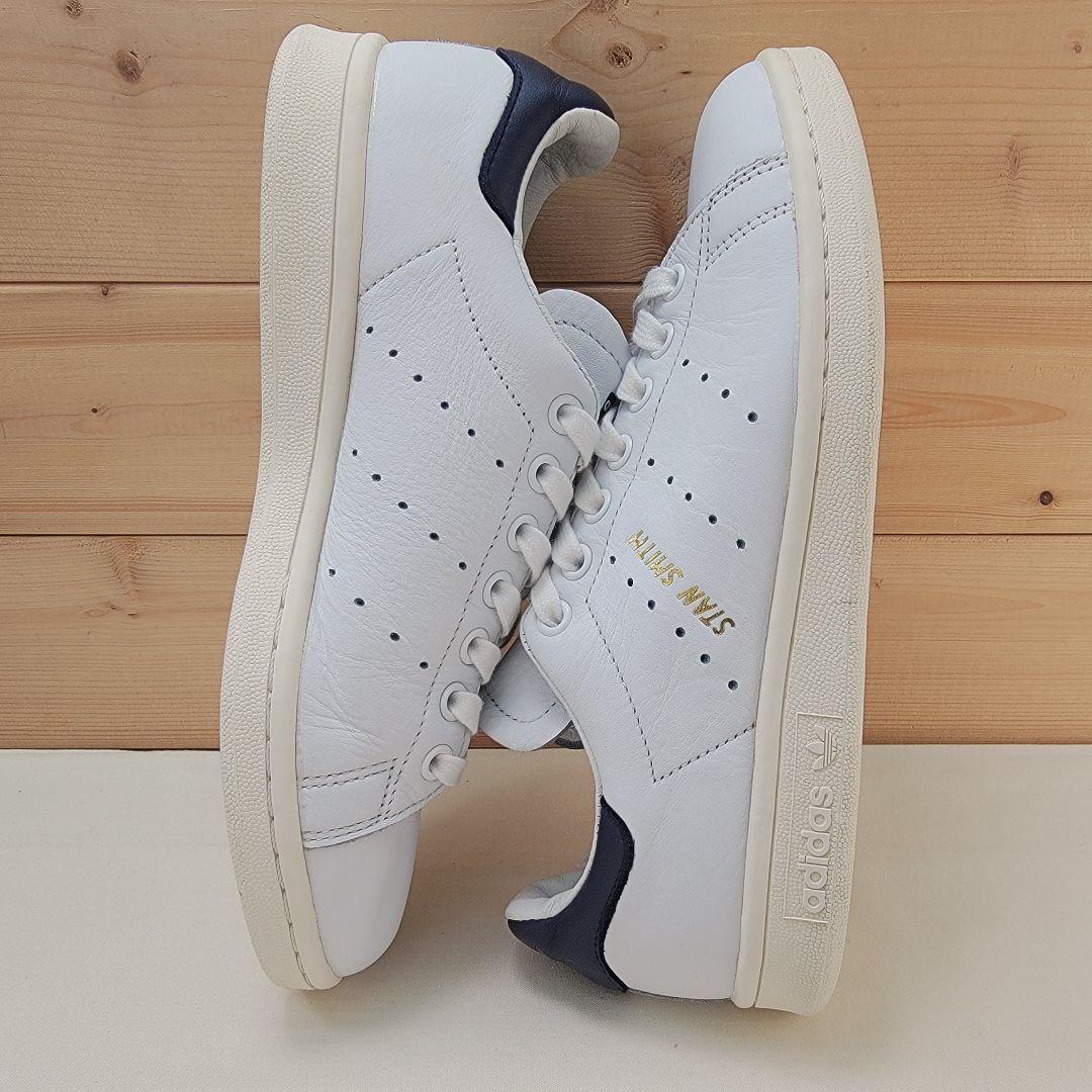 アディダス スタンスミス ホワイト/ネイビー 本革 24cm