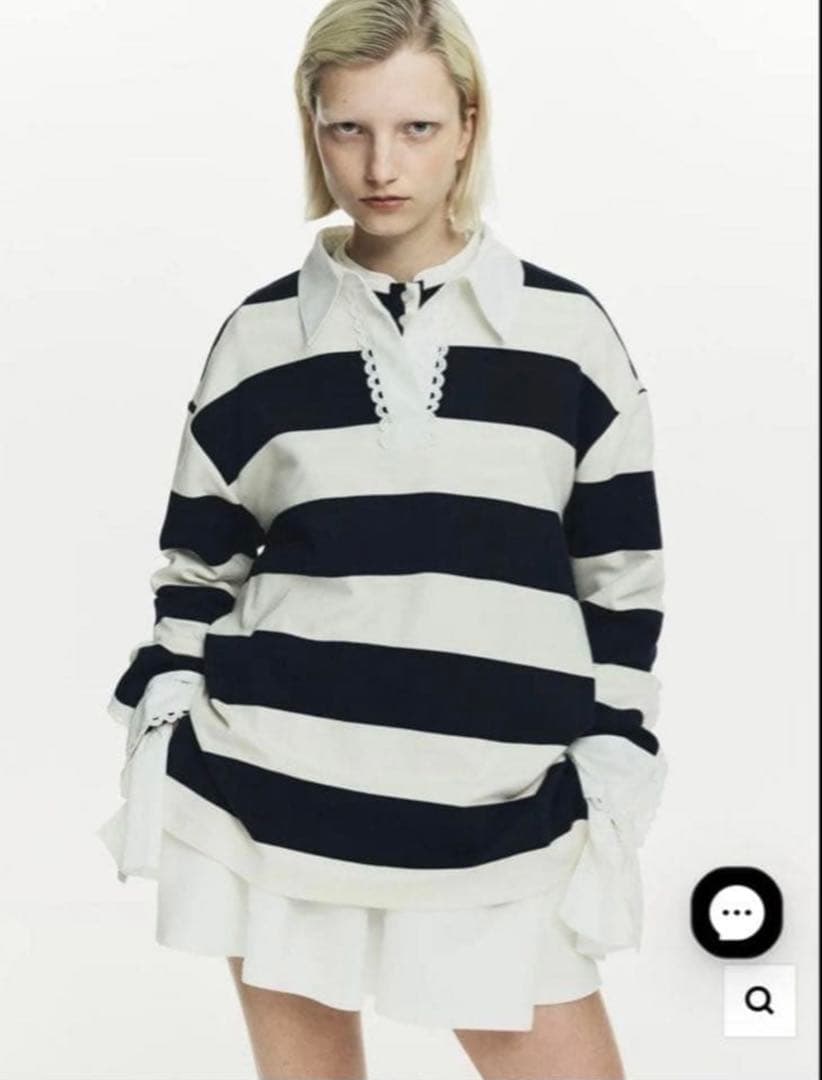 新品Bibiy. FRANCINE RUGBY TOP ビビィ