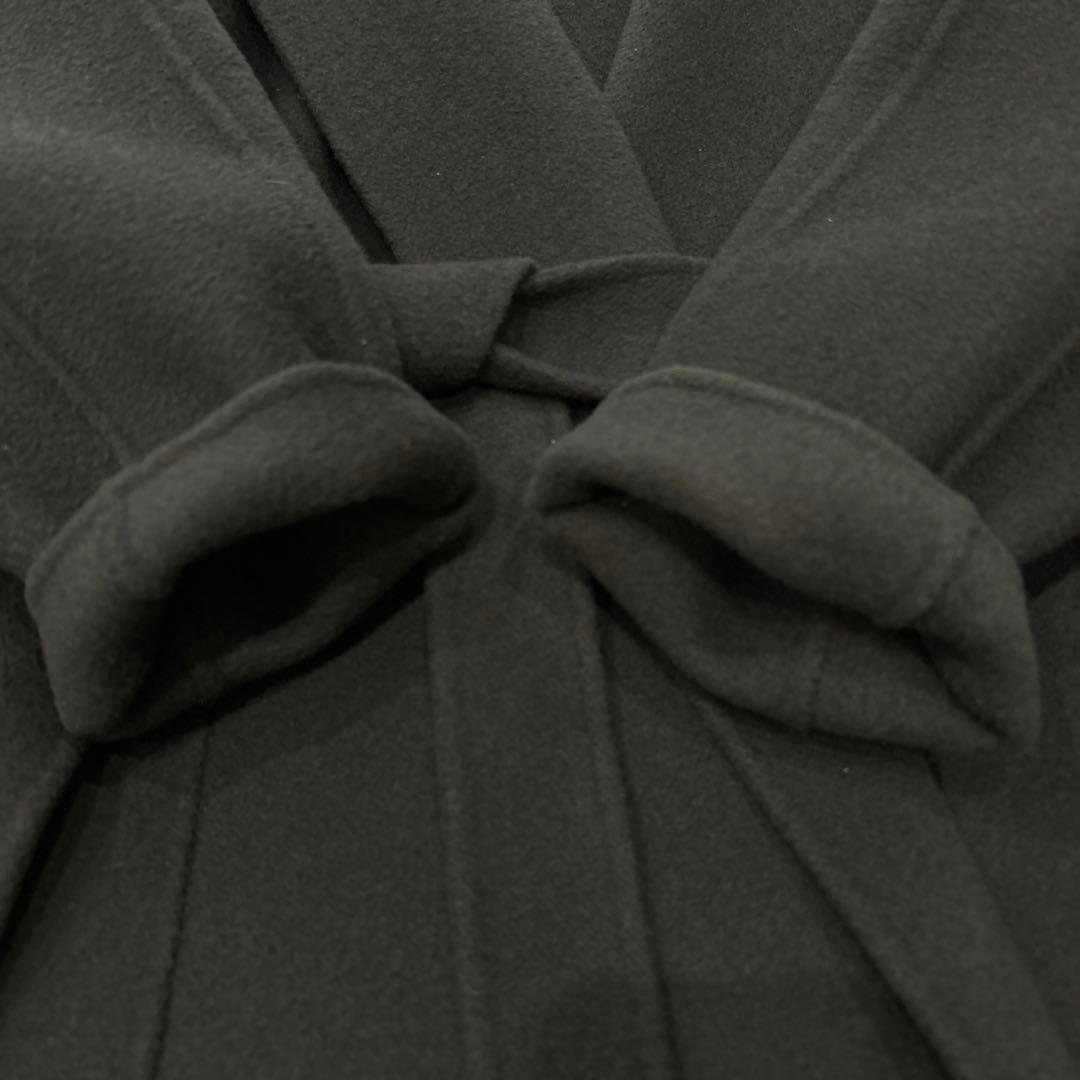 ANAYI ロングコート ベルト付 グレー 36 リバーコート