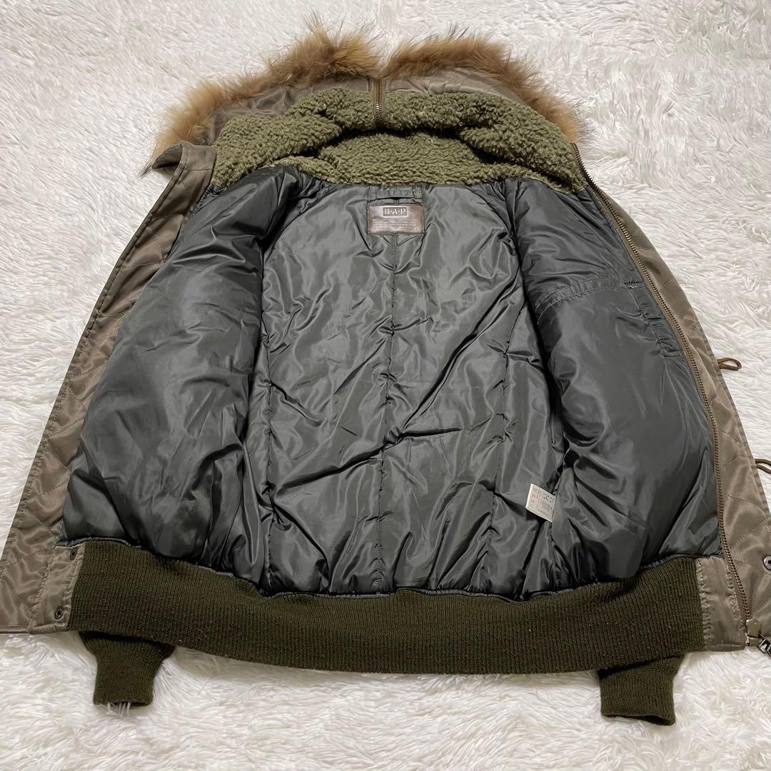 y2k 00s archive N-2B リアルファー　ボンバージャケット　光沢