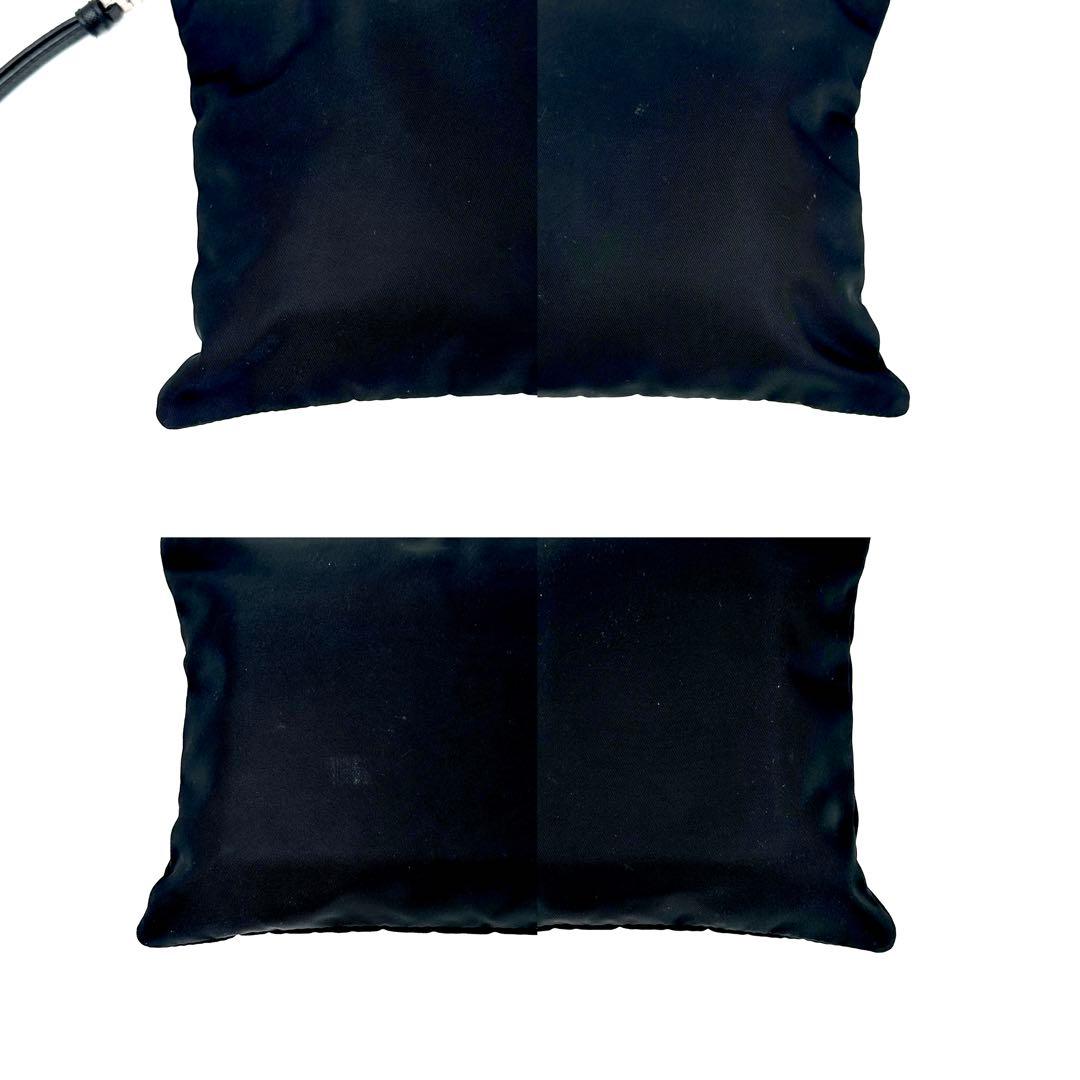 《極美品/現行》ギャラ付 PRADA サフィアーノ ストラップ クラッチバッグ