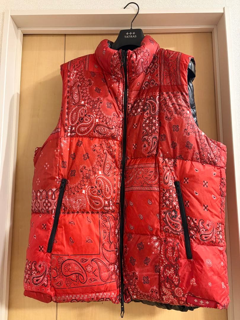 TATRAS ダウンベスト ペイズリー リバーシブル タトラス