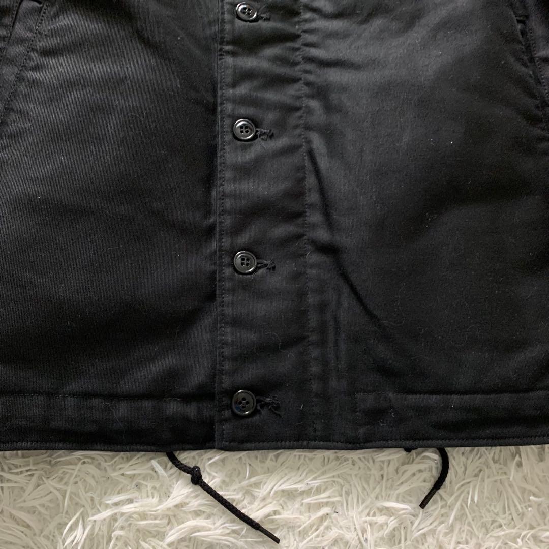 美品■ヒューストン デッキジャケット ブラック 42