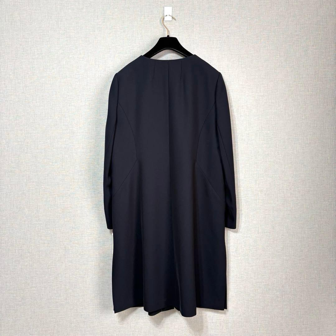 新品　東京ソワール 濃紺 フォーマル ロングジャケット 19号 ノーカラー
