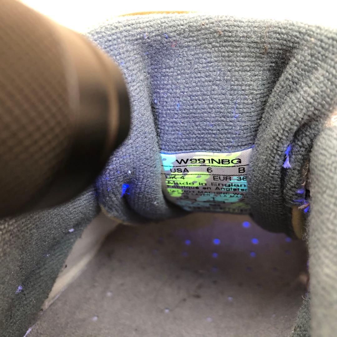 イングランド製NEW BALANCEニューバランス991スニーカーホワイトグレー