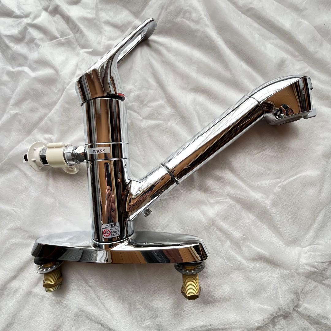 タカギ 蛇口一体型浄水器シングルレバー混合栓 2ホール型