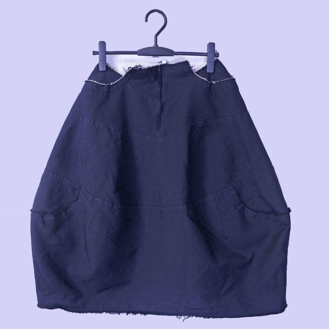 コムデギャルソン カットオフ 再構築 ベル型 変形スカート AD2017