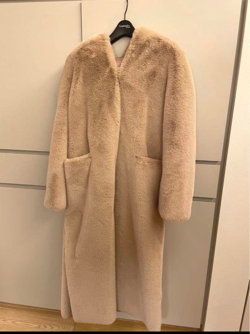 Lemonplet（レモンプレット）　ロングファーコート