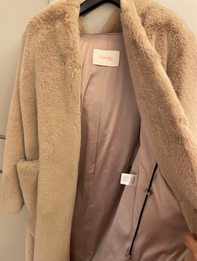 Lemonplet（レモンプレット）　ロングファーコート