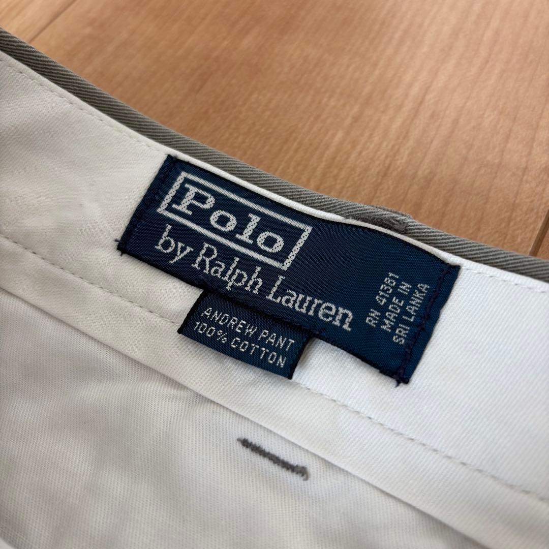 90s ラルフローレン ANDREW PANT ポロチノ　w34 l29