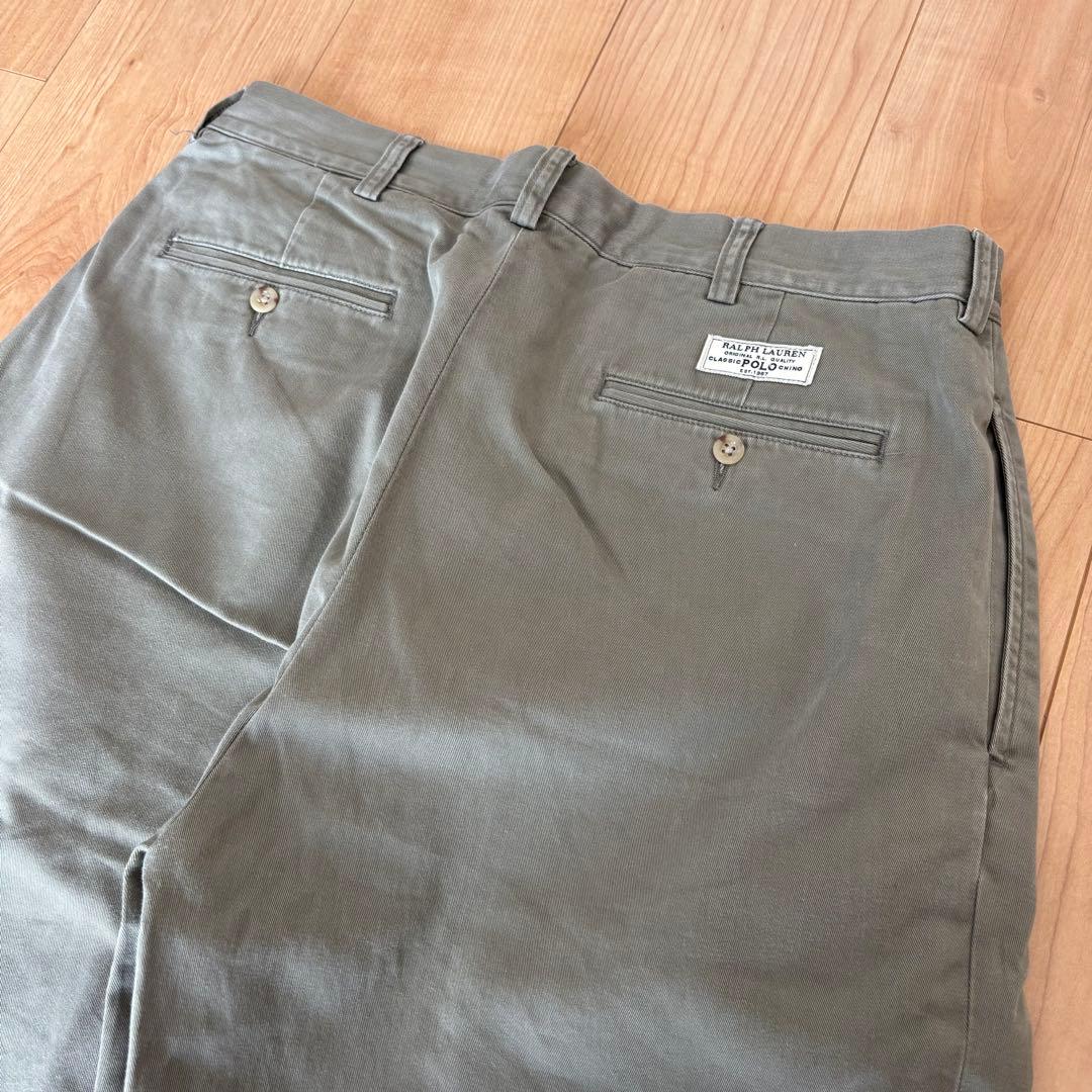 90s ラルフローレン ANDREW PANT ポロチノ　w34 l29