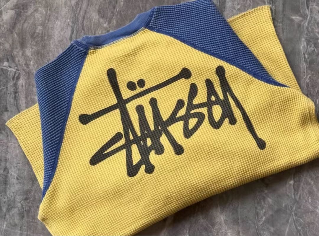 Stussy Thermal 2 Tone Raglan Shirt 長袖 L