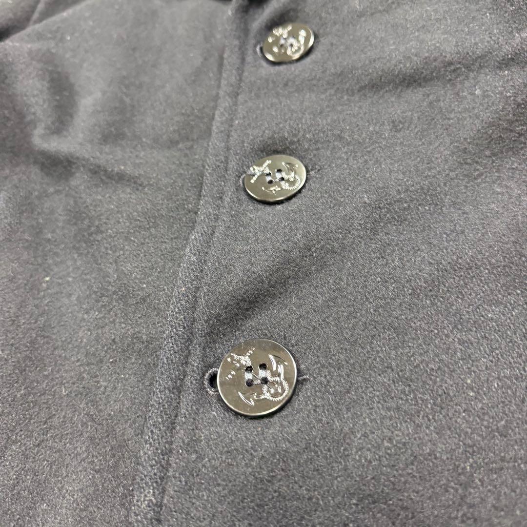 Schott シングル ピーコート キルティング メルトンウール USA 40