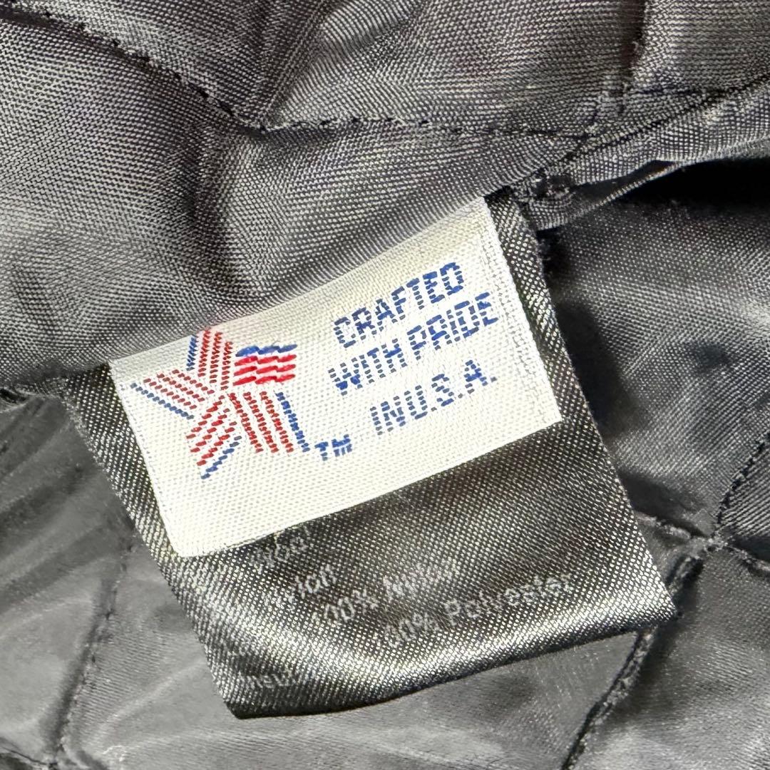 Schott シングル ピーコート キルティング メルトンウール USA 40