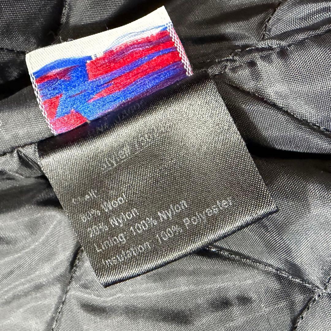 Schott シングル ピーコート キルティング メルトンウール USA 40