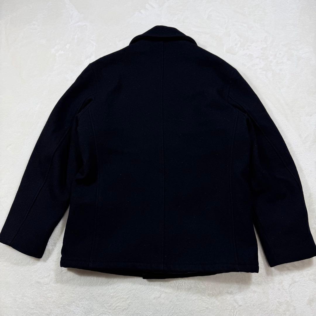 Schott シングル ピーコート キルティング メルトンウール USA 40