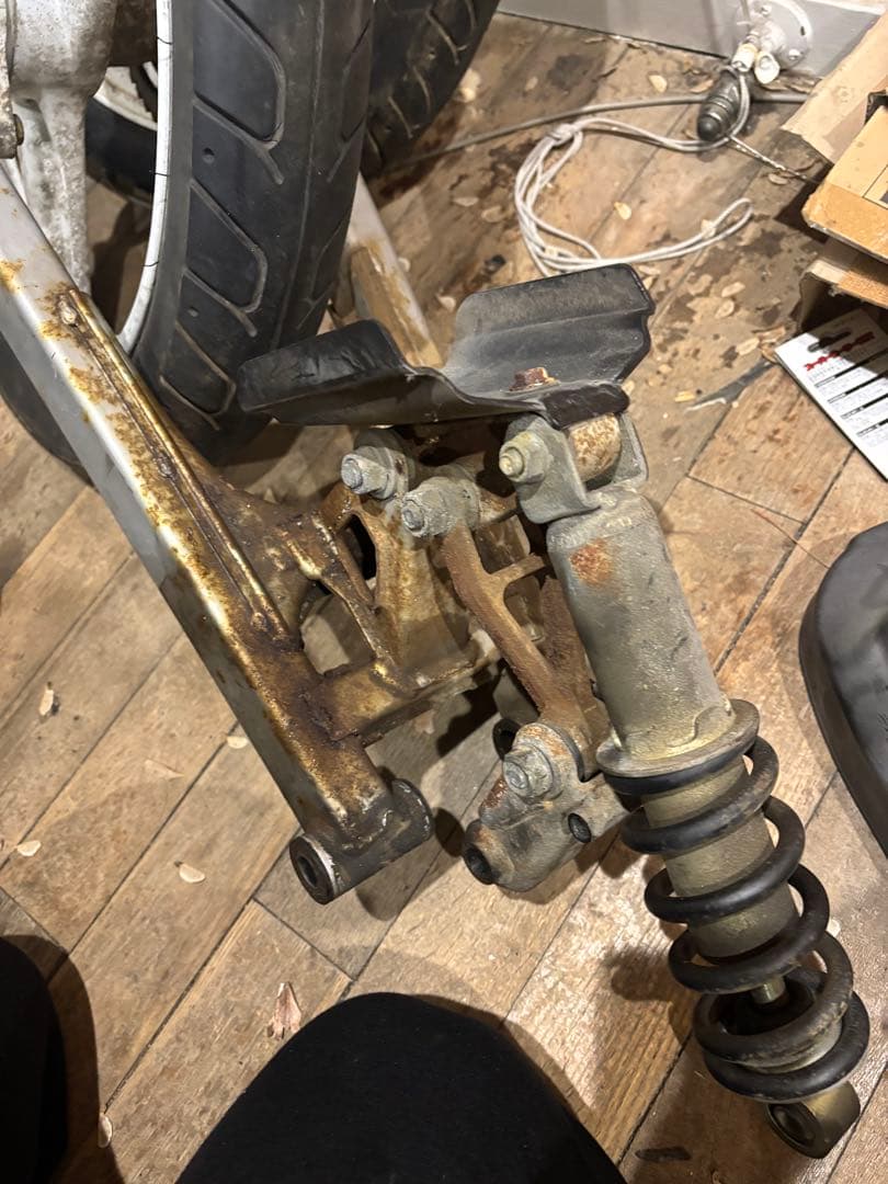 2*o様 ns50f前後ホイールセットスイングアーム付き