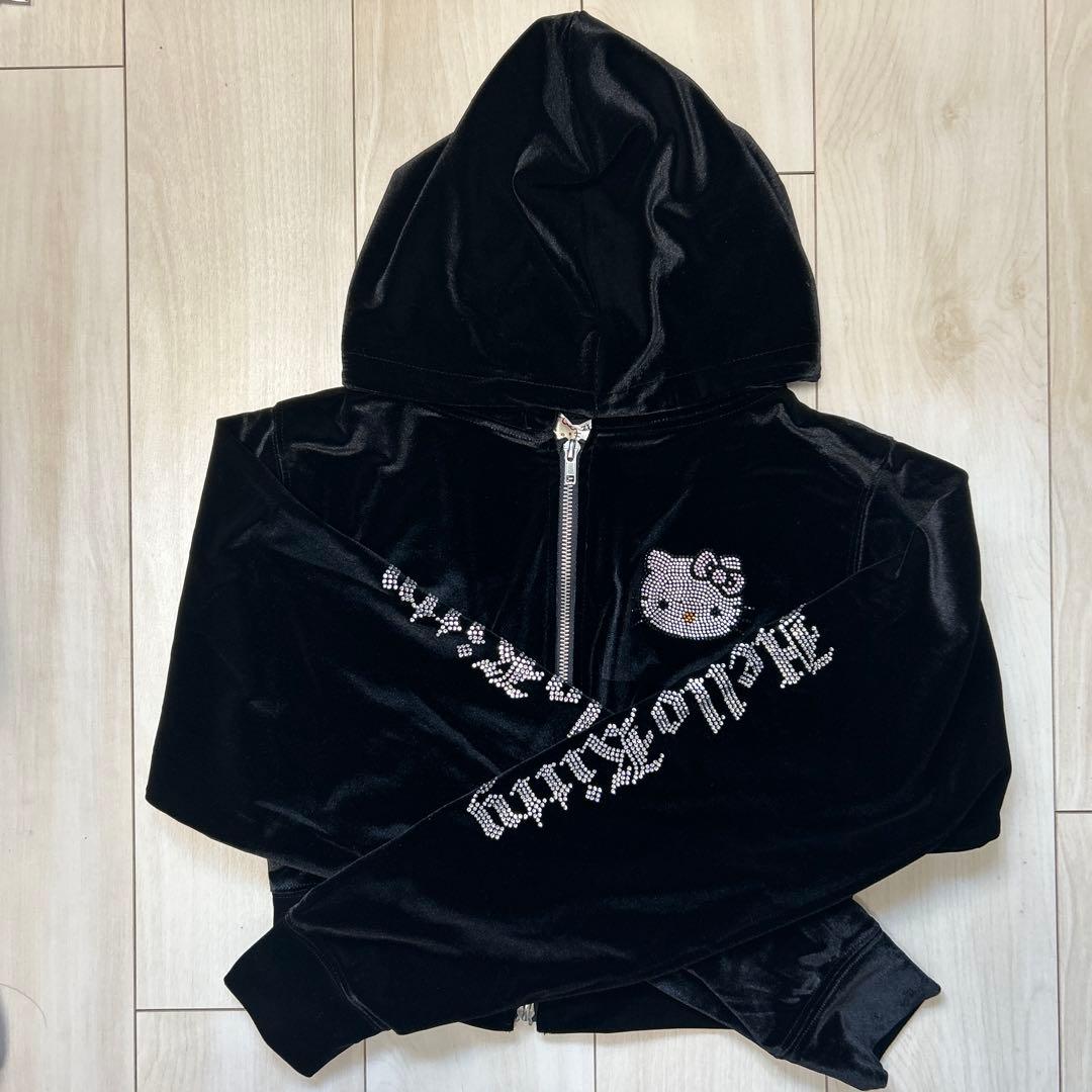 【希少】WEGO × HELLO KITTYコラボベロアパーカー　パンツ　キティ