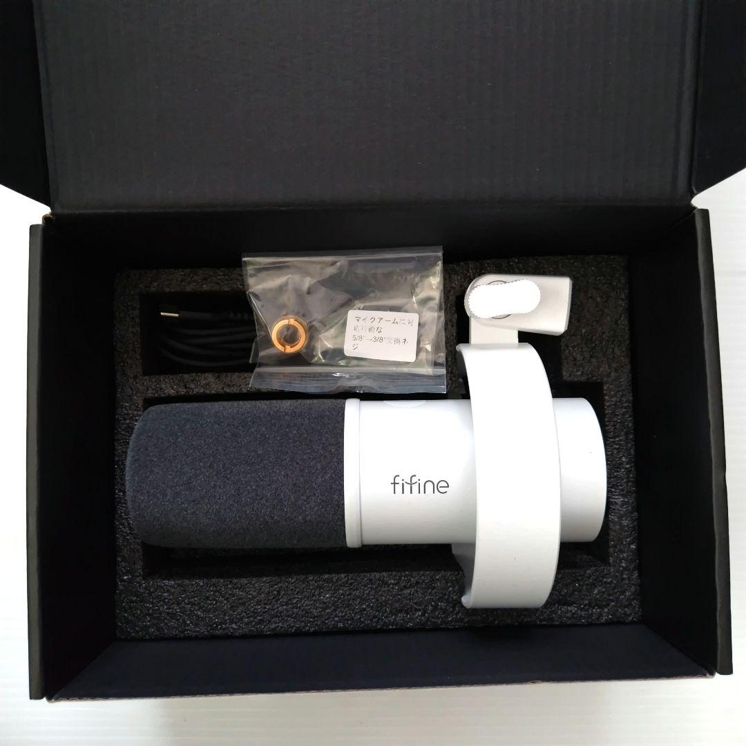 fifine K688 ダイナミックマイク マイクホワイト ゲーム実況