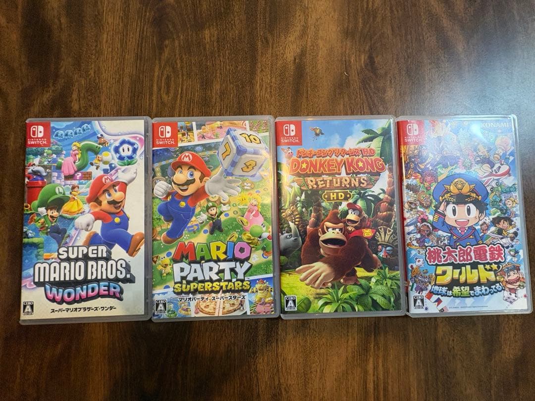 Switchカセット4つセット 桃鉄 マリオパーティ ドンキーコング ワンダー
