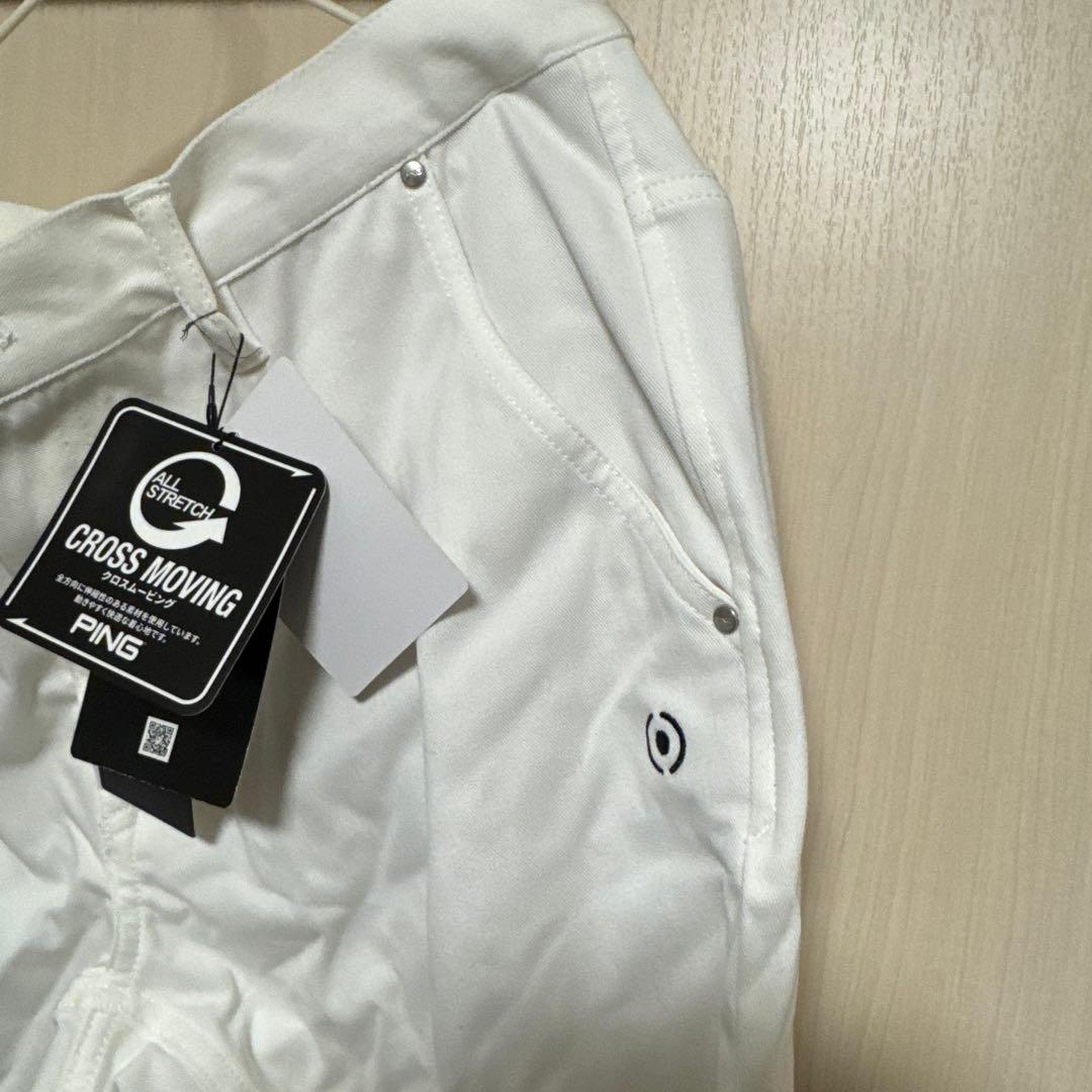 PING CROSS MOVING ゴルフパンツ ホワイト