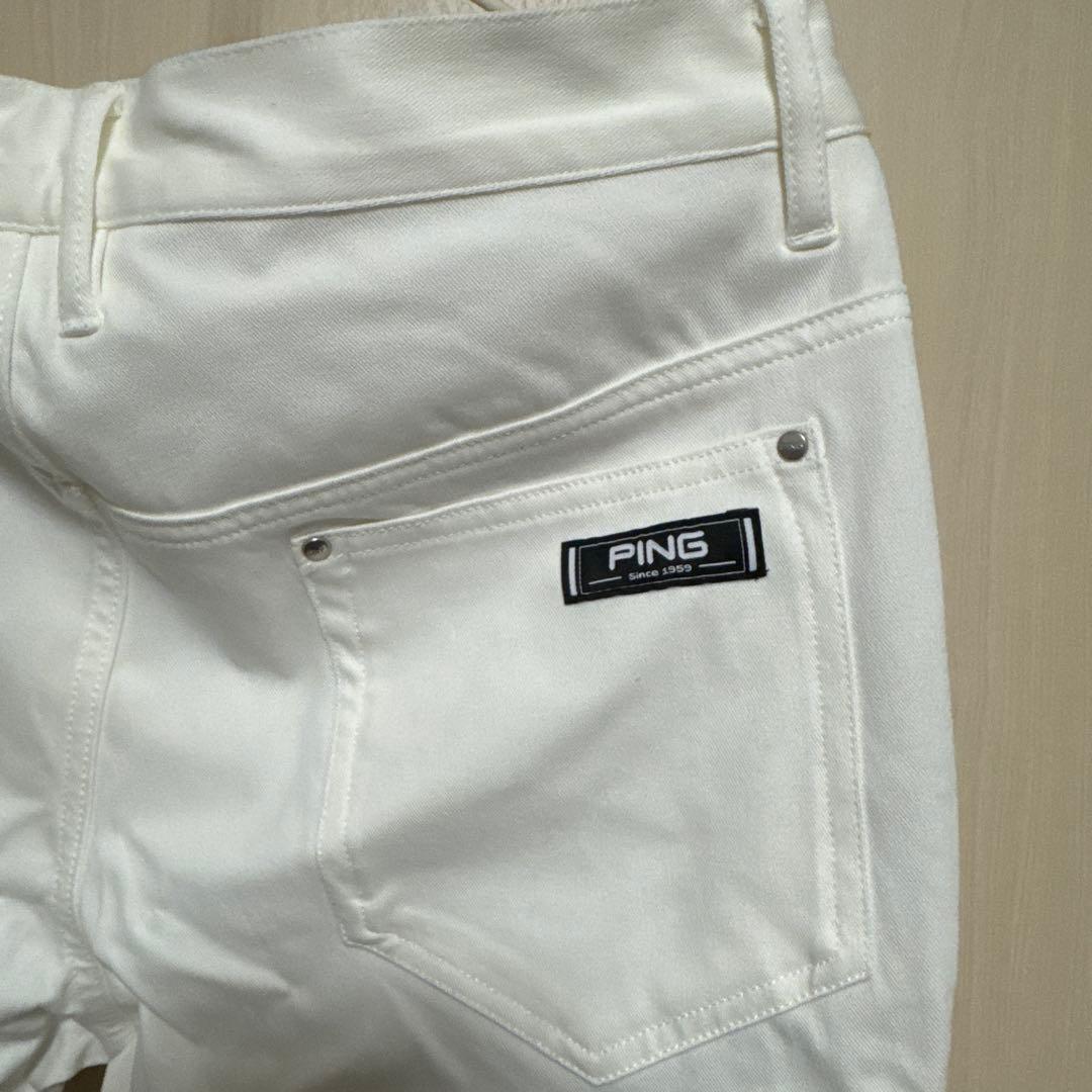 PING CROSS MOVING ゴルフパンツ ホワイト