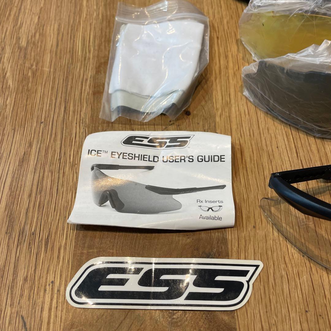ESS サングラス　ゴーグル　ミリタリー　保護具　替えグラス2枚付き