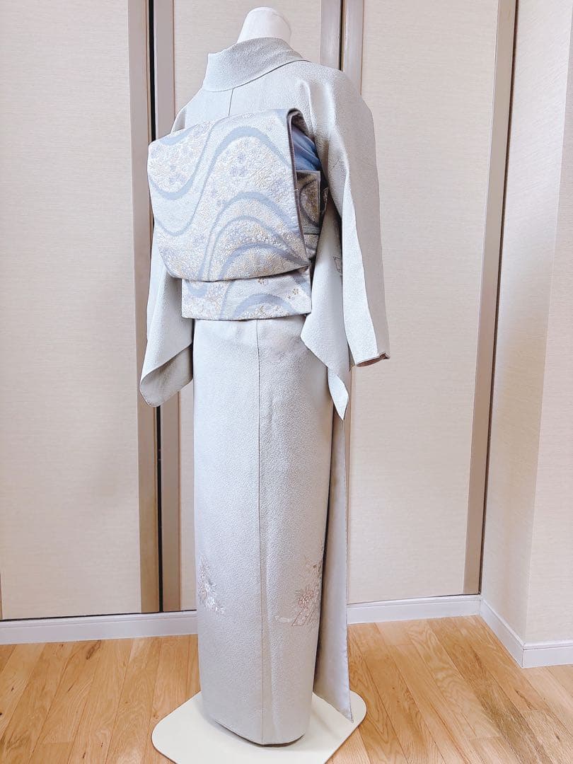 難あり　訪問着　裄65 スワトウ　蘇州　刺繍　卒業式　入学式　S 緑　水色