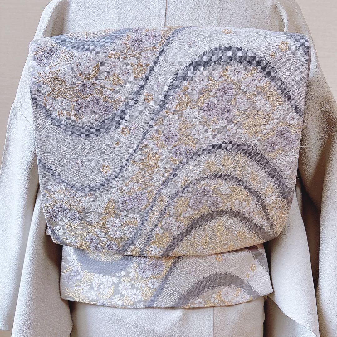 難あり　訪問着　裄65 スワトウ　蘇州　刺繍　卒業式　入学式　S 緑　水色