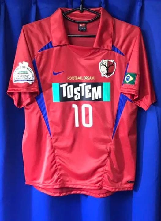 鹿島アントラーズ  アントラーズ ブラジル  #10 ジーコ   サイズXL