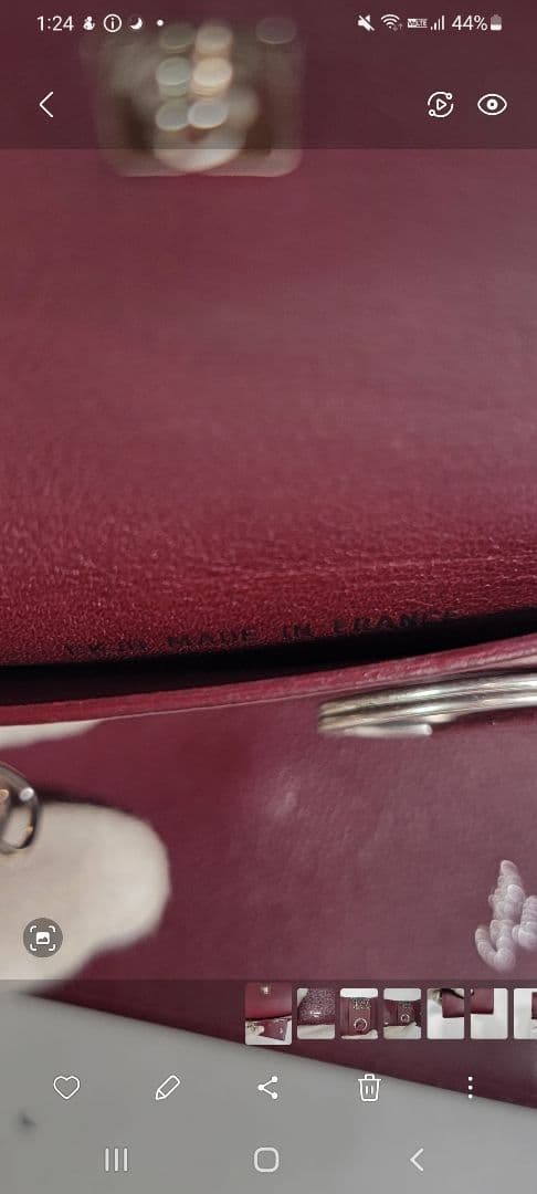 新品未使用 Cartier キーケース 6連 ボルドー ロゴ刻印 シルバー金具