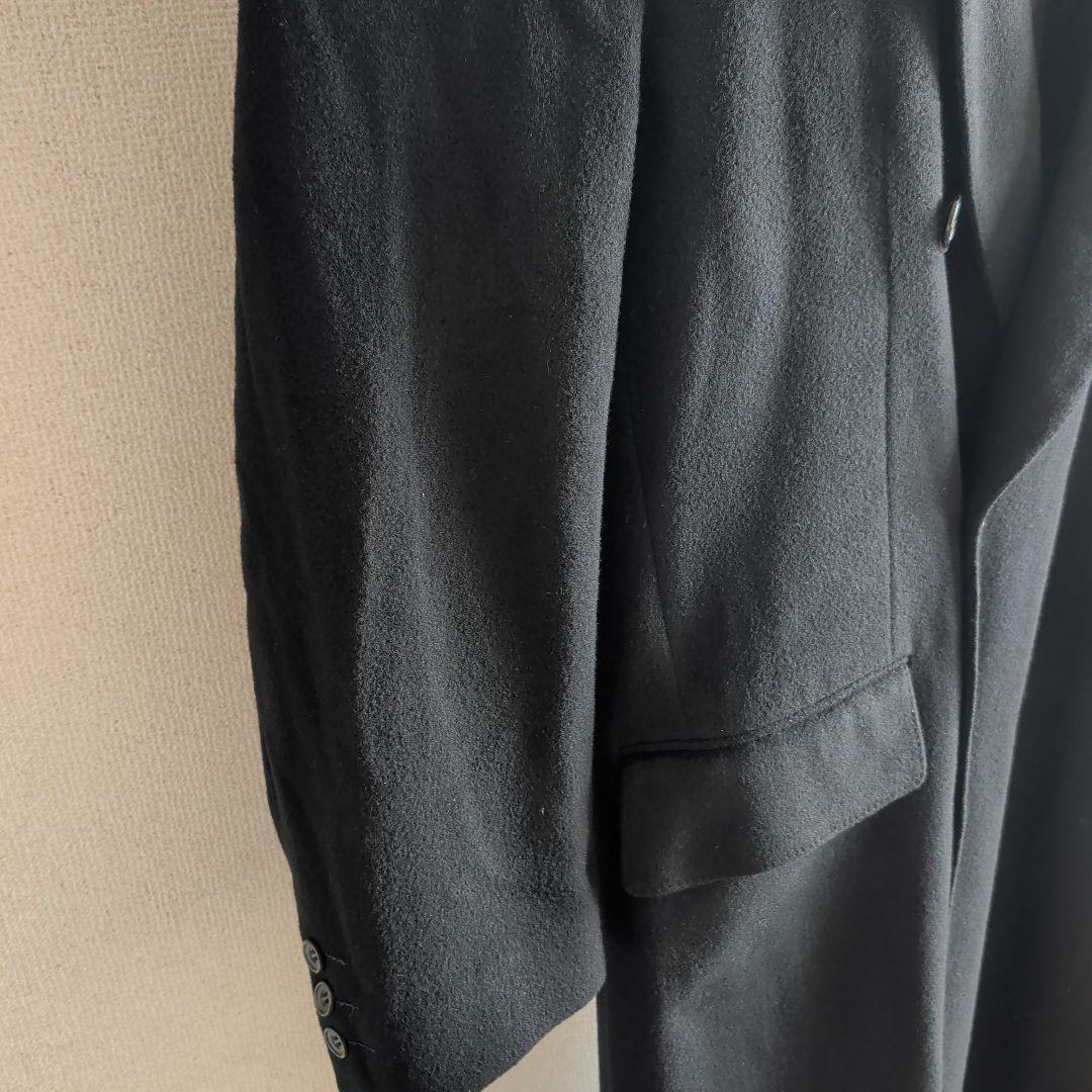 希少 ARTIGIANO ダブルチェスターコート 超ロングコート カシミヤ混紡