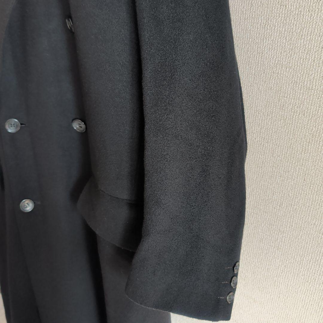 希少 ARTIGIANO ダブルチェスターコート 超ロングコート カシミヤ混紡