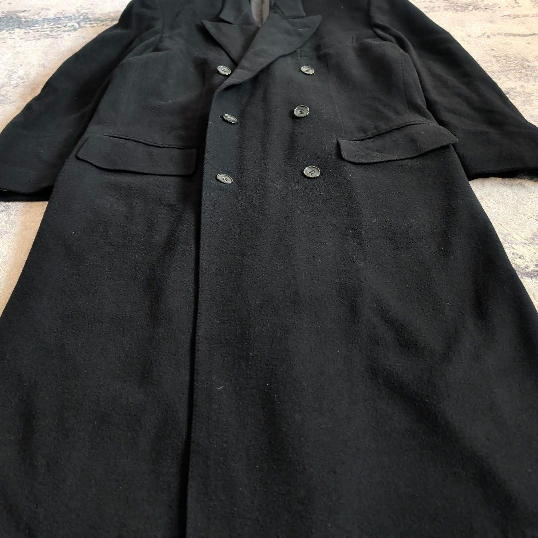 希少 ARTIGIANO ダブルチェスターコート 超ロングコート カシミヤ混紡