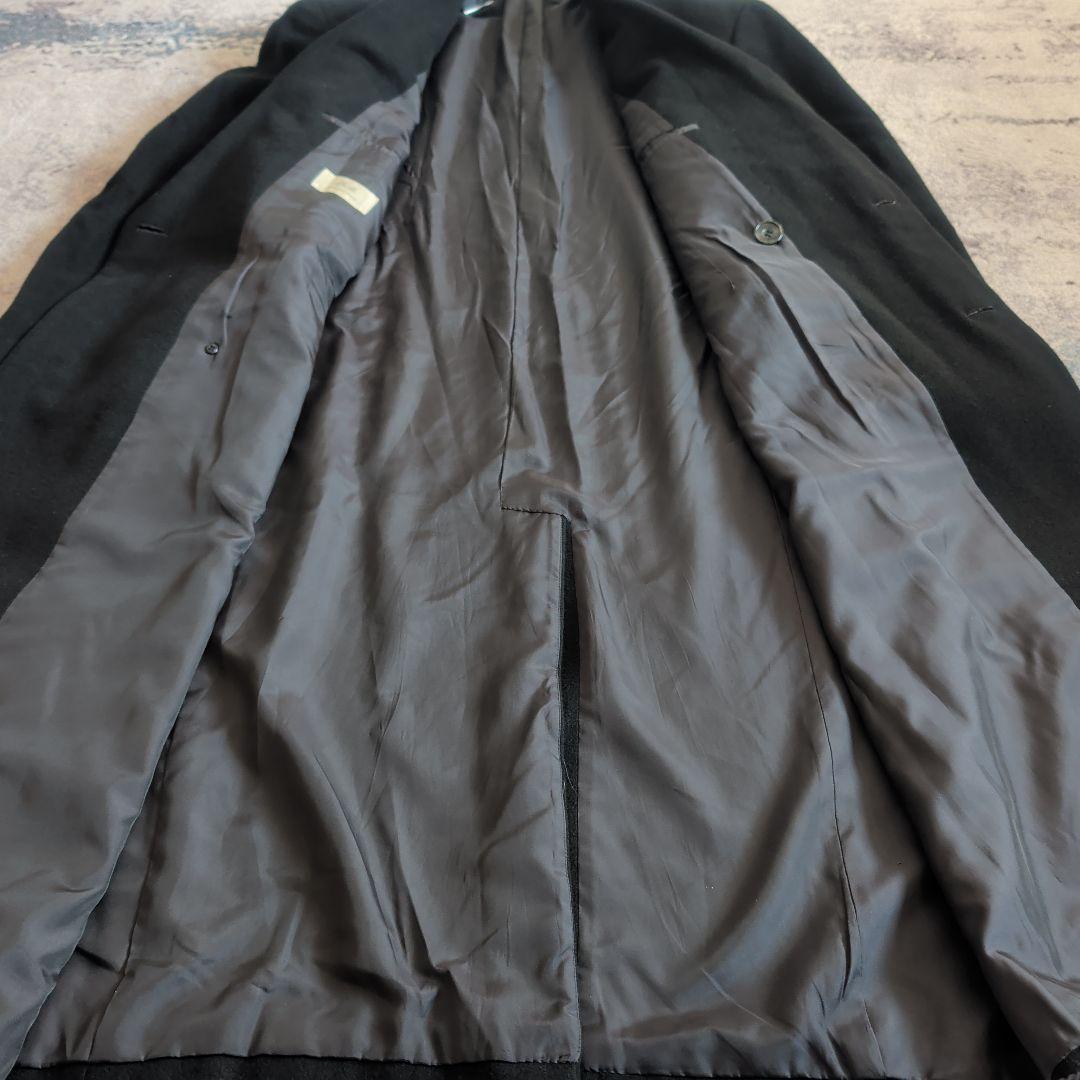 希少 ARTIGIANO ダブルチェスターコート 超ロングコート カシミヤ混紡