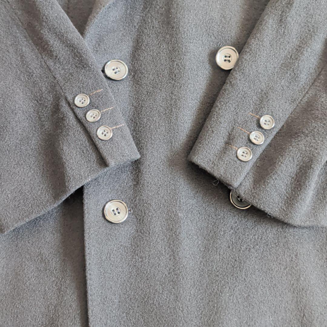 希少 ARTIGIANO ダブルチェスターコート 超ロングコート カシミヤ混紡