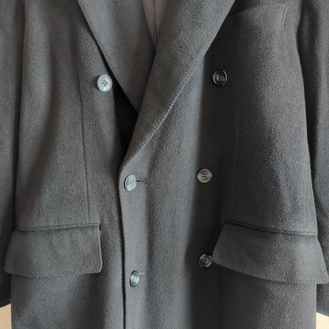 希少 ARTIGIANO ダブルチェスターコート 超ロングコート カシミヤ混紡