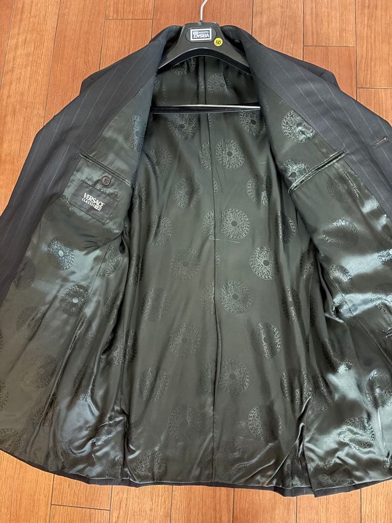 VERSACE CLASSIC V2 スーツジャケット ダークグレー