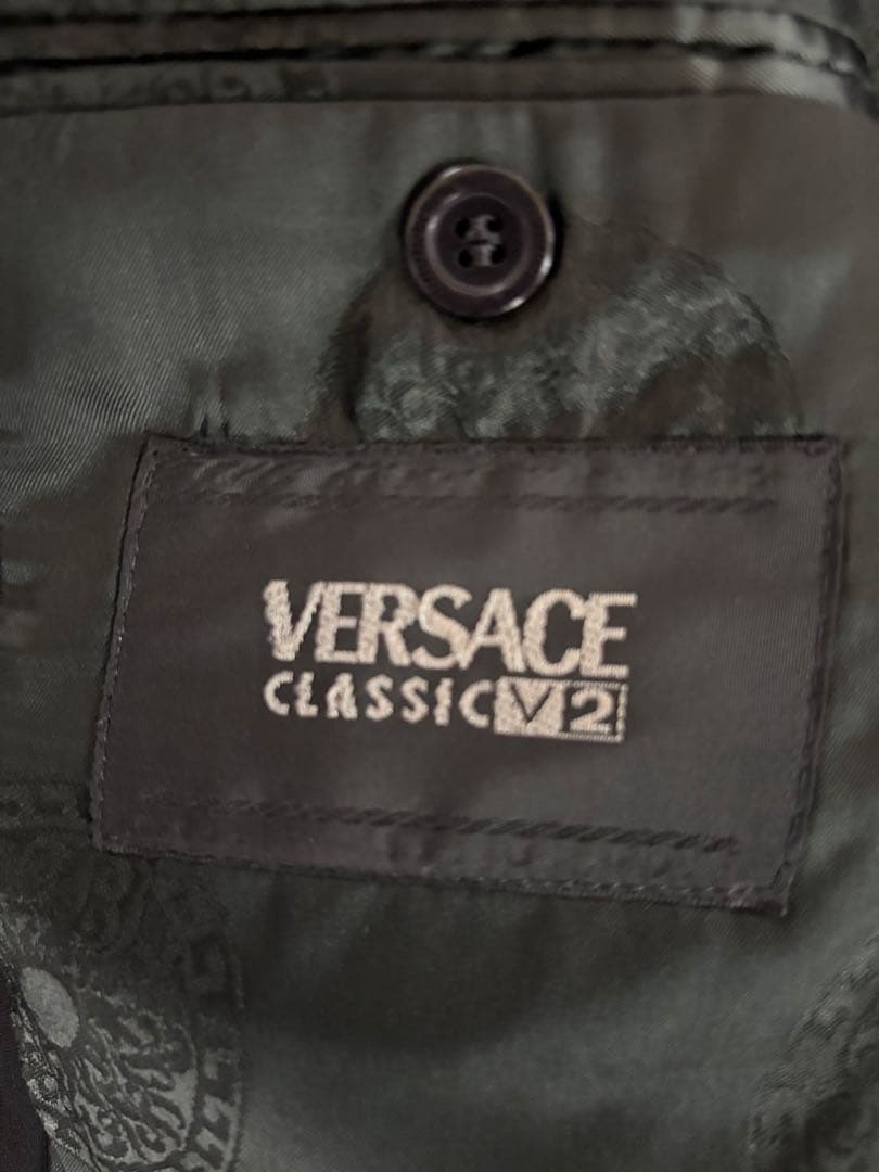 VERSACE CLASSIC V2 スーツジャケット ダークグレー