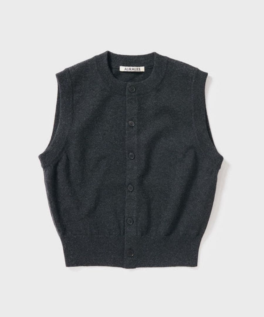 AURAILEE オーラリー　HIGH TWIST WOOL KNIT VEST