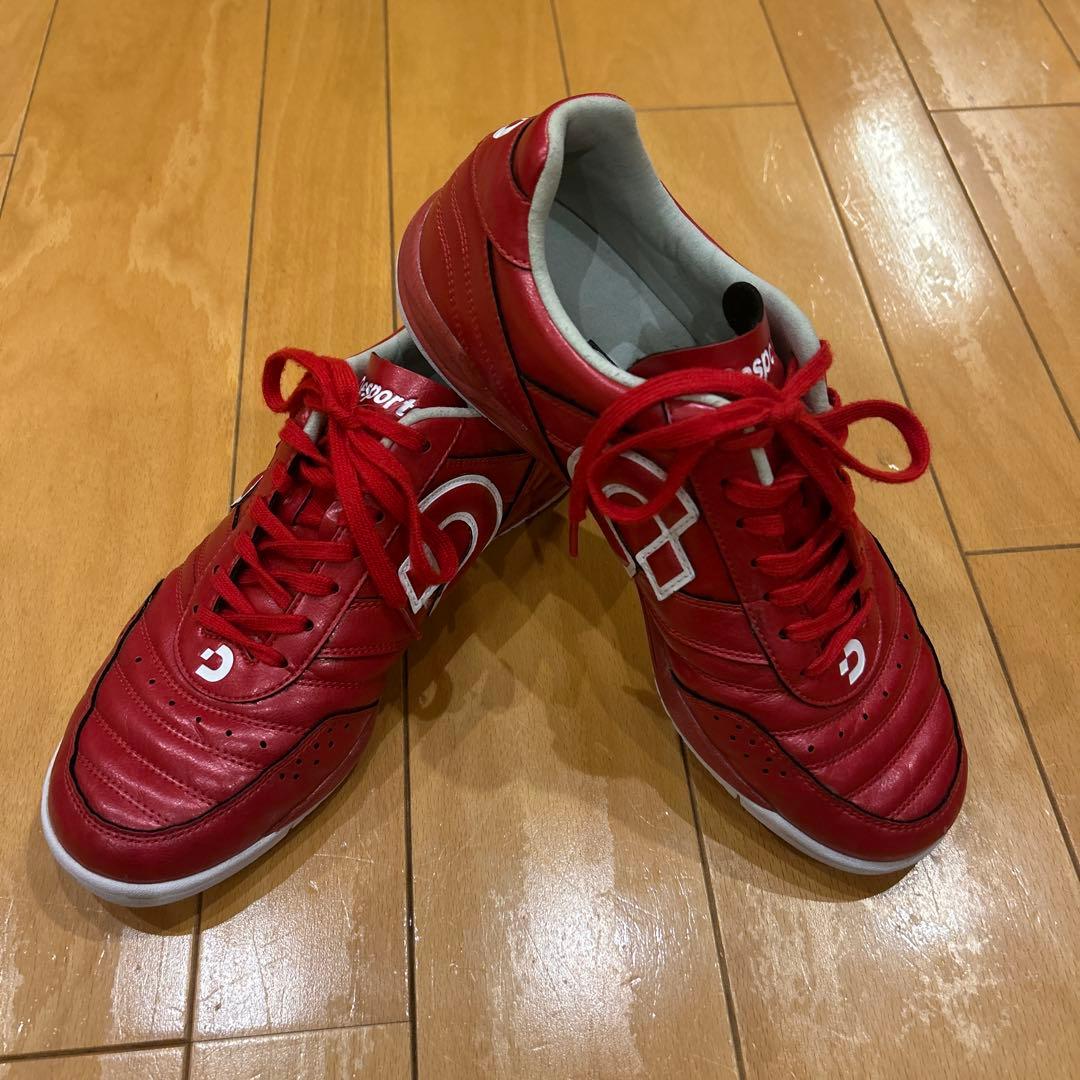 デスポルチ フットサルシューズ サッカー 赤 26.5cm カンピナスSP2