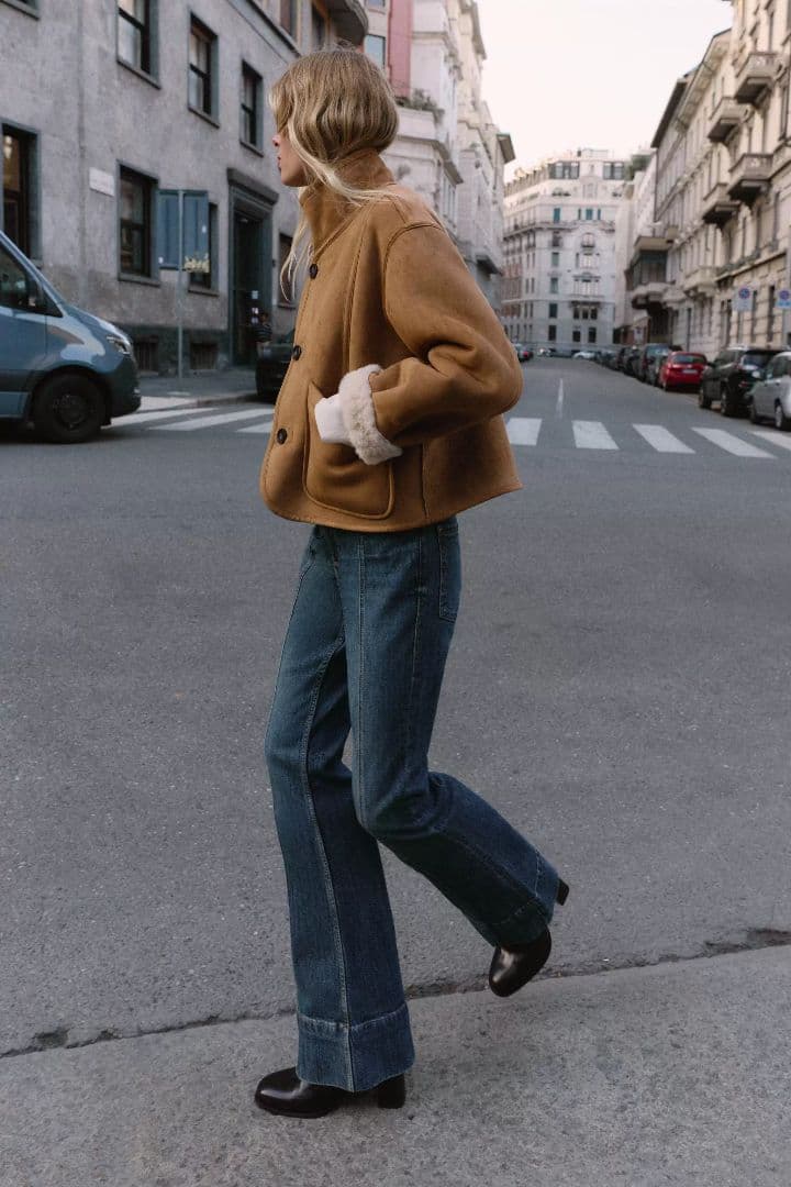 大人気　ZARA リバーシブルダブルフェイスジャケット　 XSサイズ