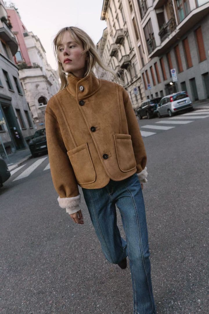 大人気　ZARA リバーシブルダブルフェイスジャケット　 XSサイズ