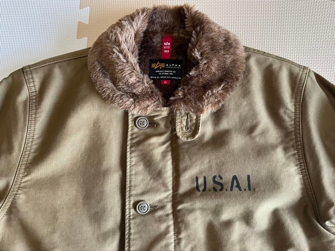 【タケシ】ALPHA アルファINDUSTRIES N-1デッキジャケット