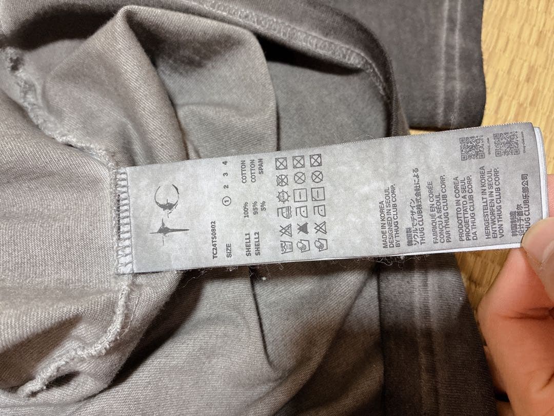 THUG CLUB TC BASIC LONG SLEEVE サイズ 1