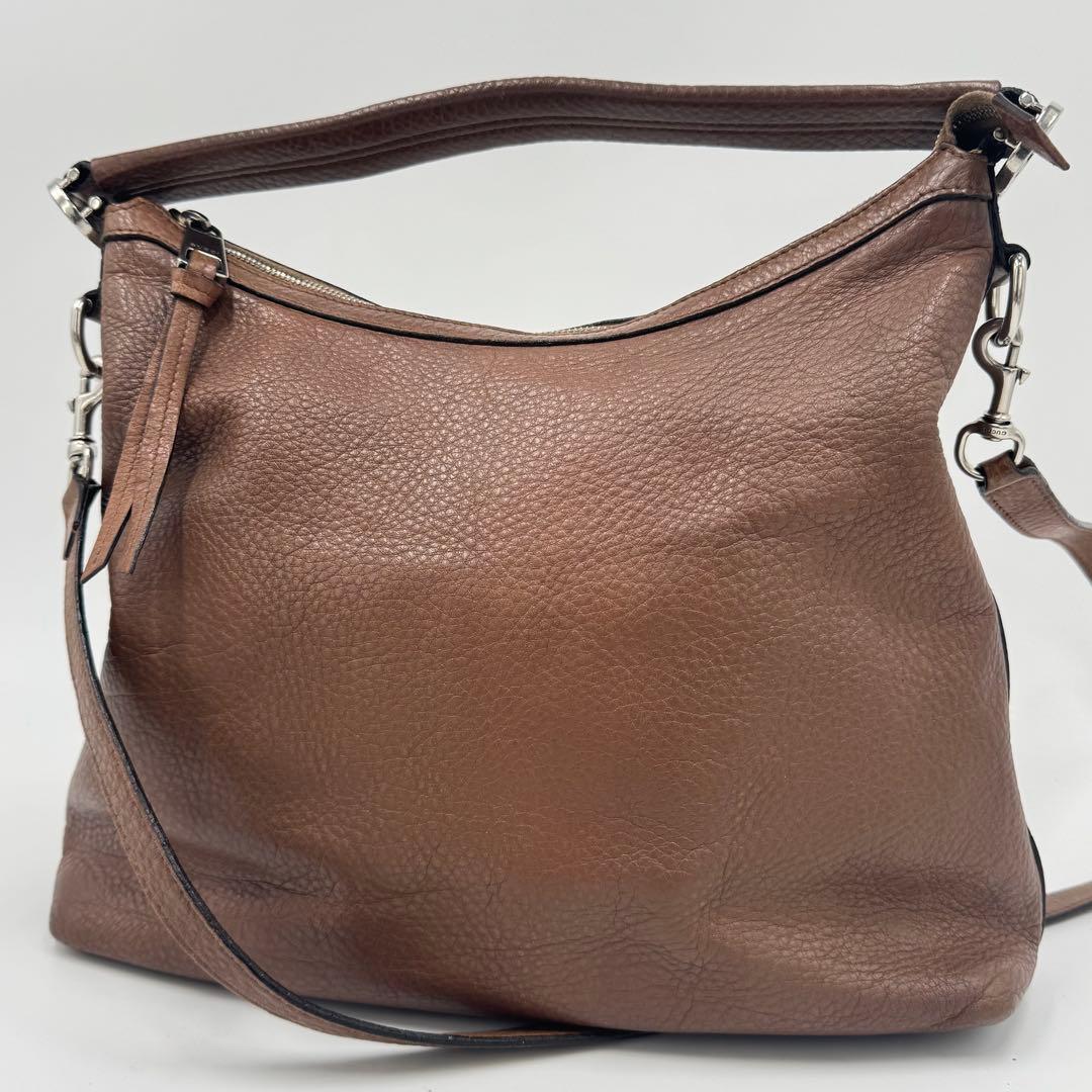 グッチ インターロッキング レザー 2way ハンドバッグ ショルダーバッグ