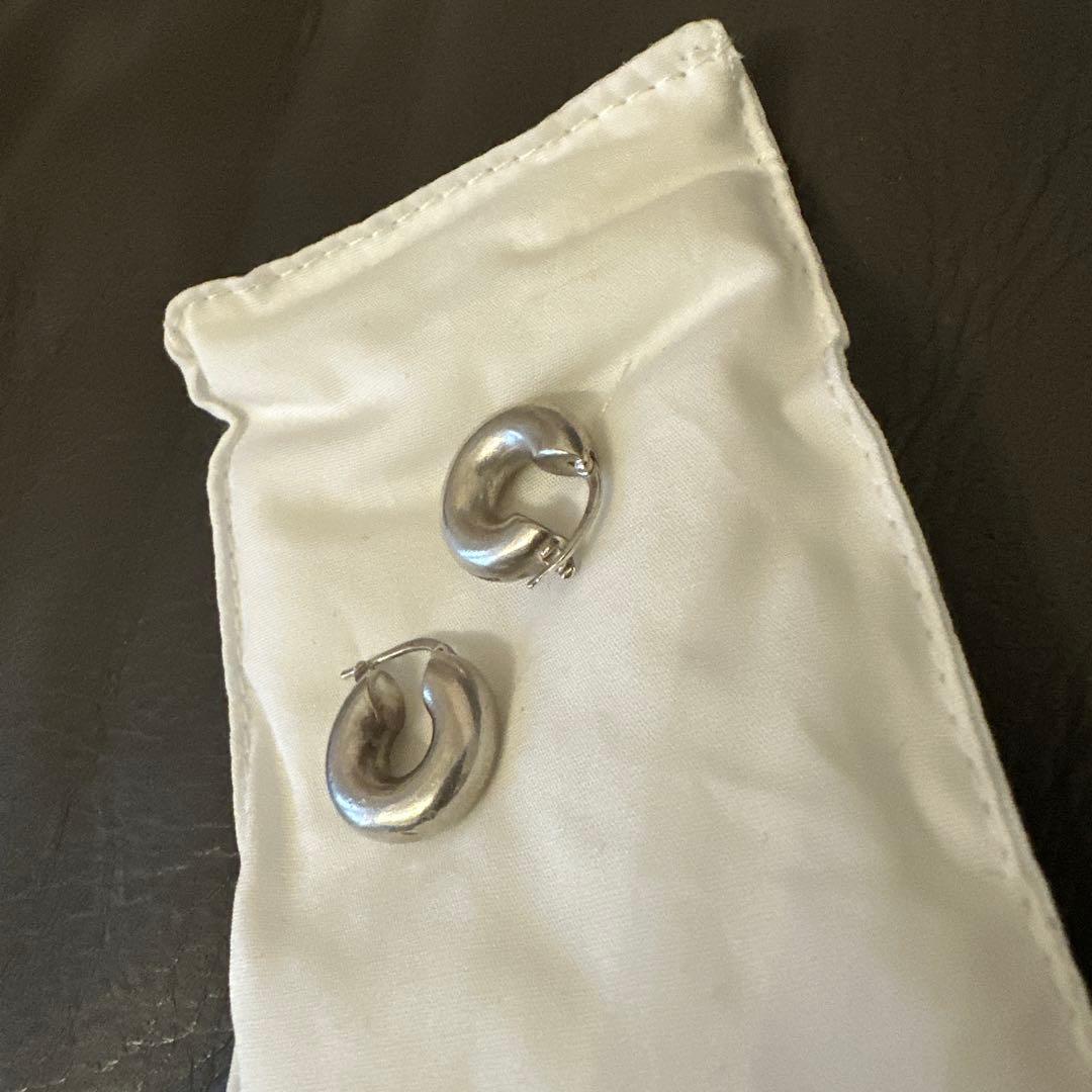 JIL SANDER ジルサンダー フープピアス チャンキー シルバー925