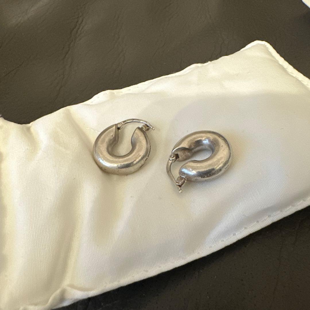 JIL SANDER ジルサンダー フープピアス チャンキー シルバー925