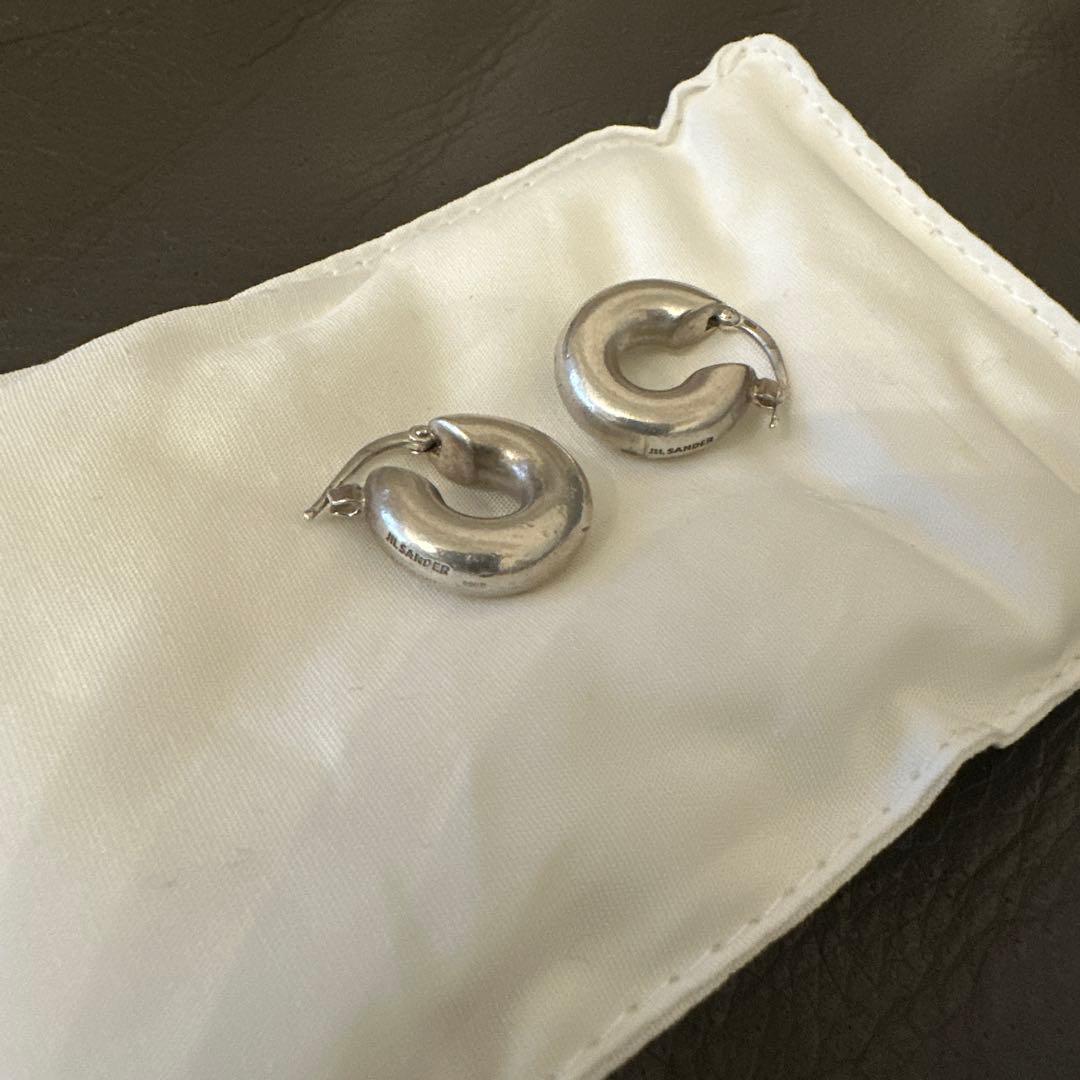 JIL SANDER ジルサンダー フープピアス チャンキー シルバー925