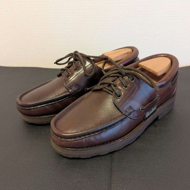希少 Paraboot デッキシューズ デカタグ 5.5 ブラウン